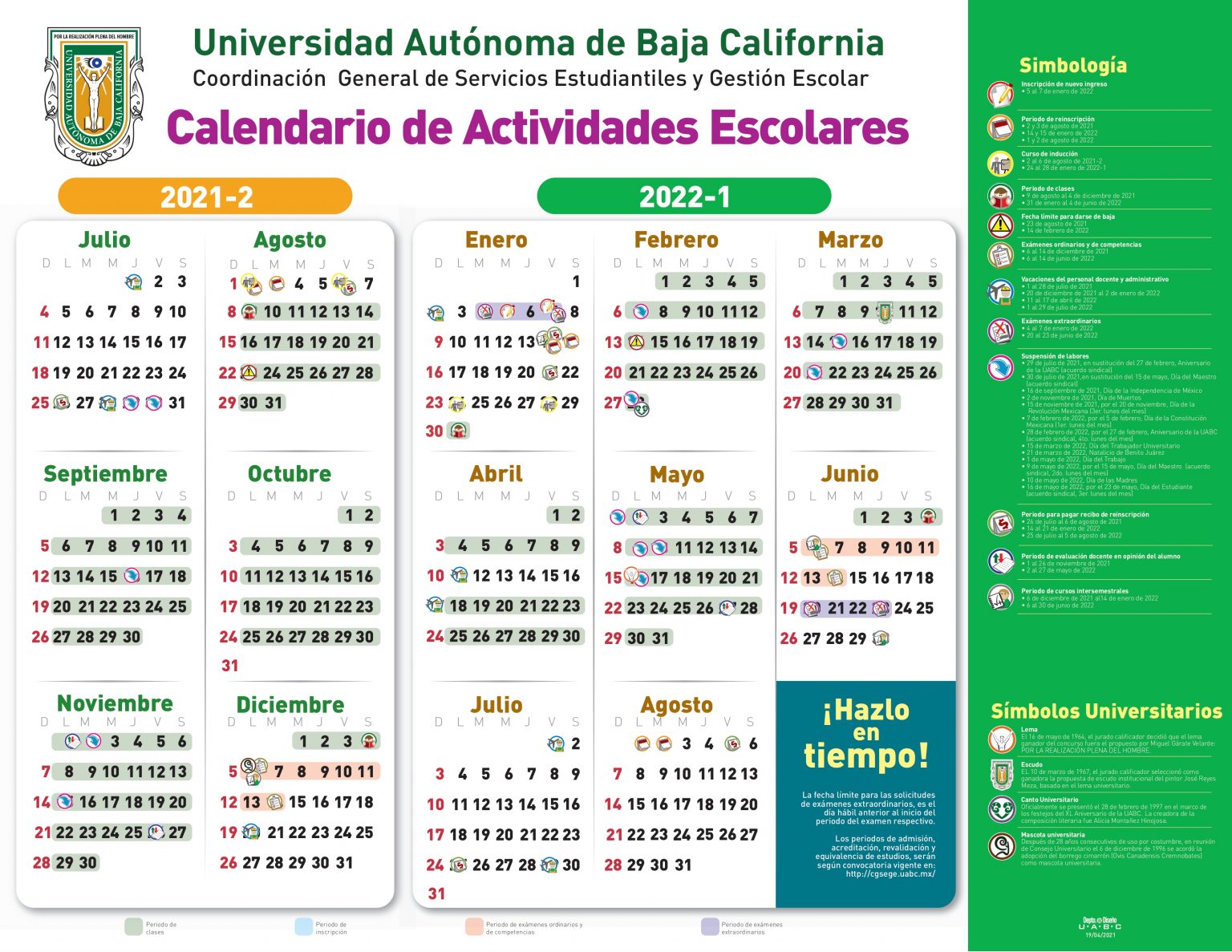 Calendario Escolar Facultad De Ciencias 7232