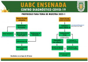 Centro Diagnóstico COVID-19: Protocolo para la toma demuestra 2022-1, UABC Campus Ensenada
