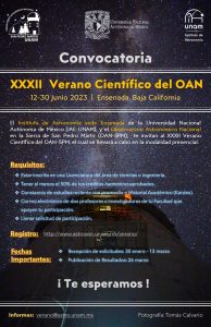 XXXII Verano Científico de OAN