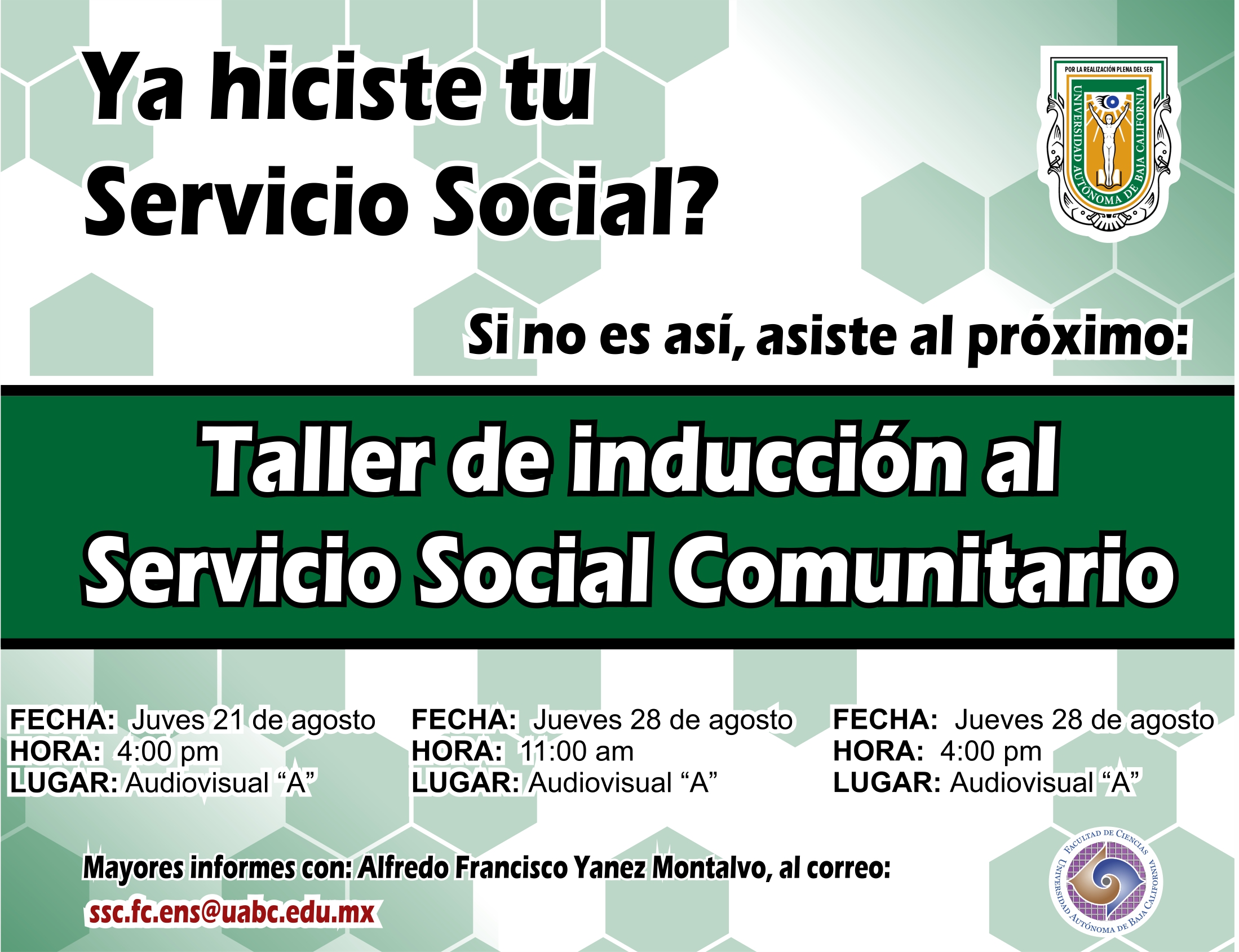 Taller de inducción al Servicio Social Comunitario